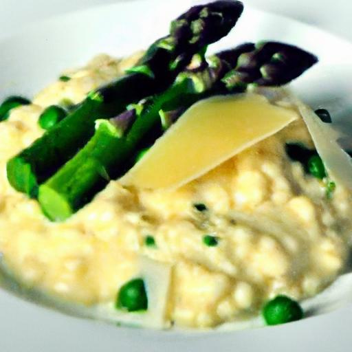 halibut and asparagus risotto