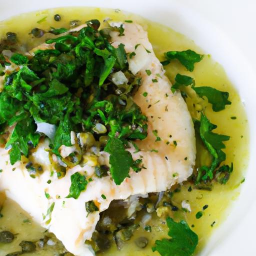 halibut and caper sauce