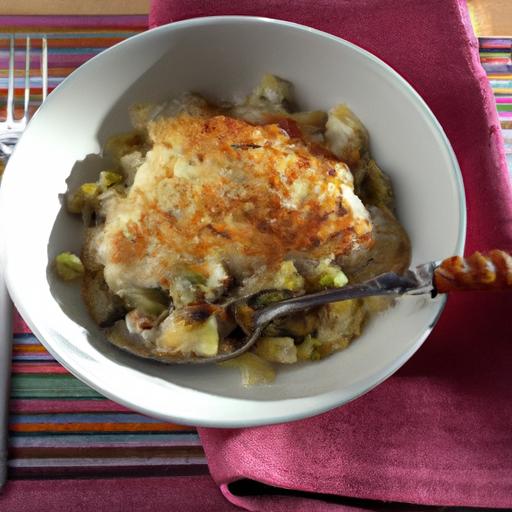 halibut and leek gratin