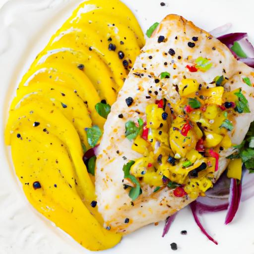 halibut and mango salsa