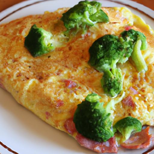 Ham and Broccoli Omelette