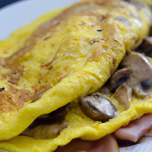 Ham and Mushroom Omelette