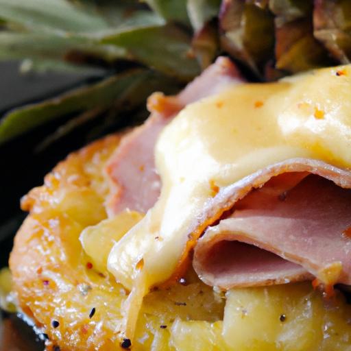 ham and pineapple eggs benedict