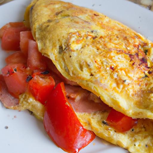 Ham and Tomato Omelette