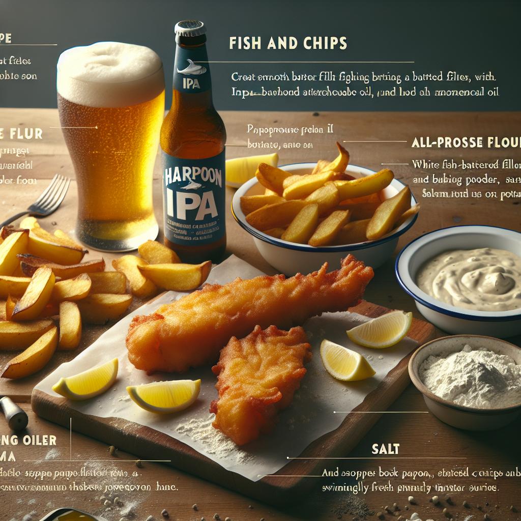 Harpoon IPA Battered Fish and Chips