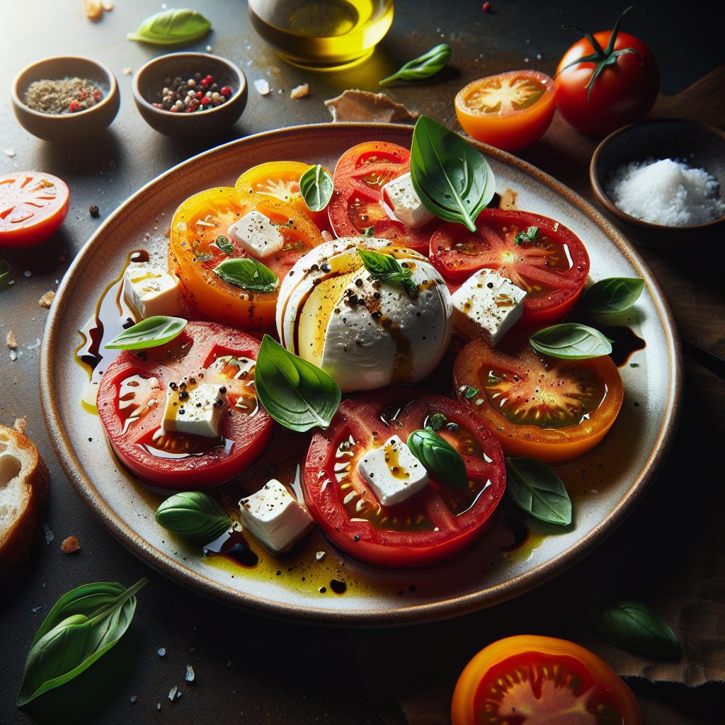 Heirloom Tomato and Burrata Salad