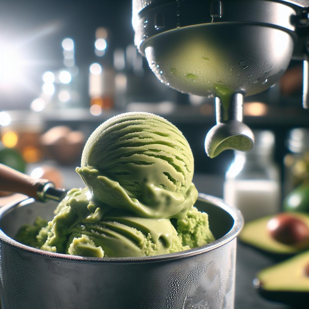 helado de aguacate