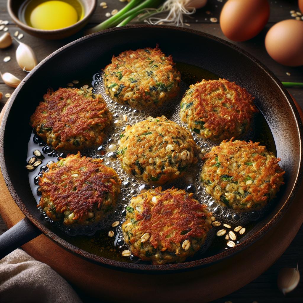 Hemp Seed and Oat Fritters