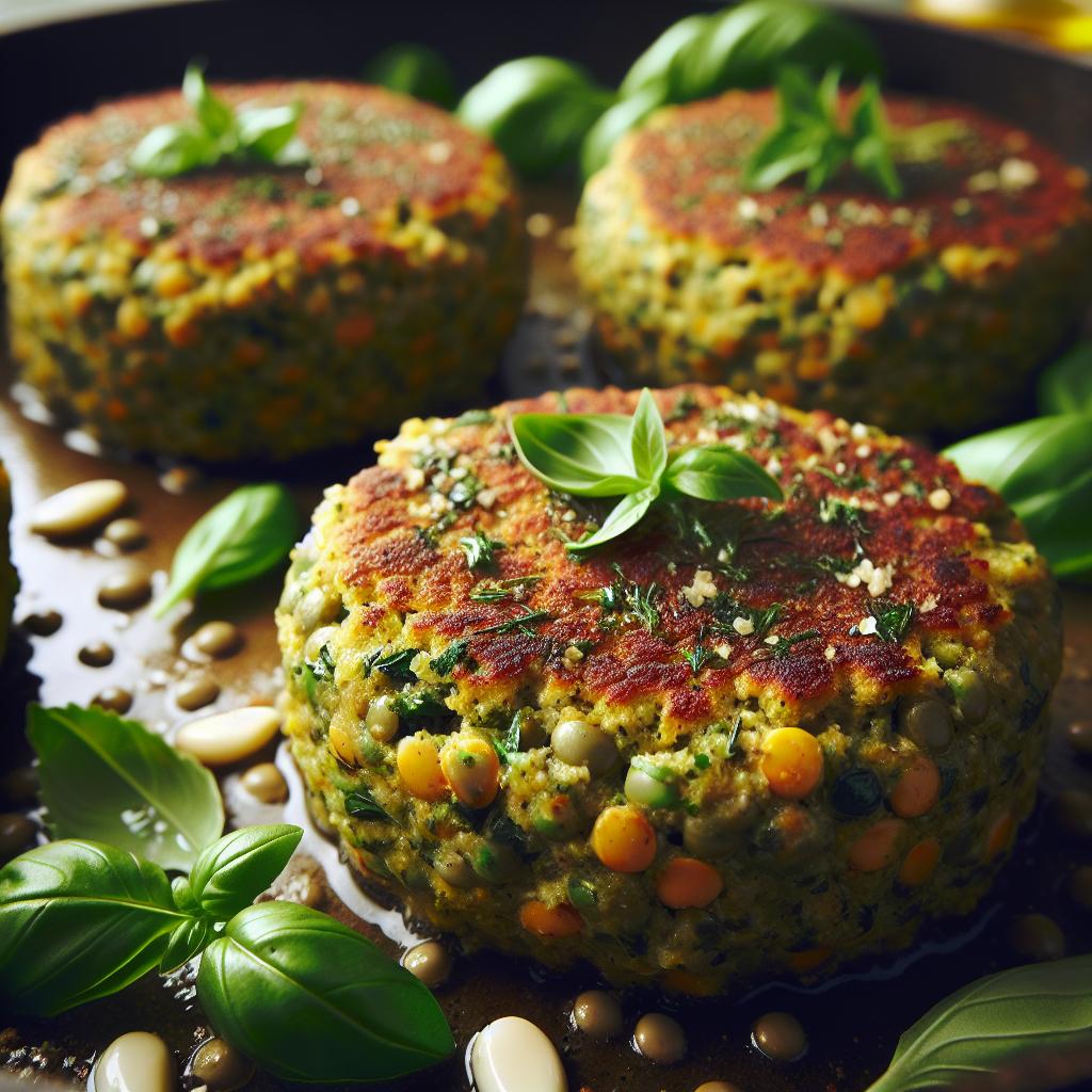 Herbed Lentil Burgers