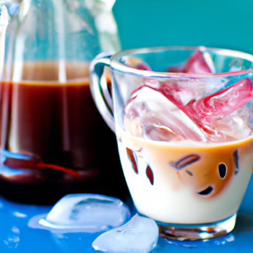 hibiscus infused iced coffee