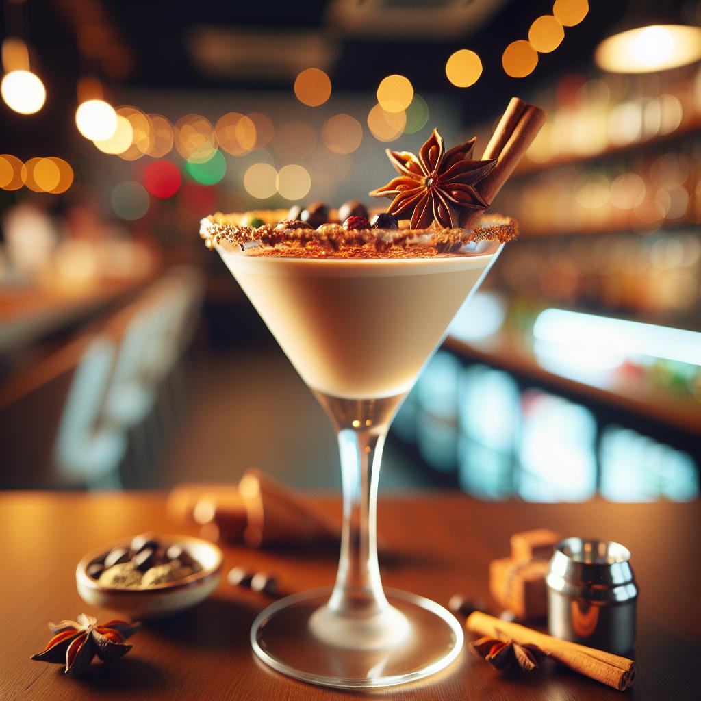 Holiday Spice Flat White Martini