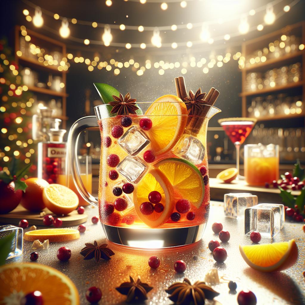 Holly Jolly Christmas Citrus Cocktail