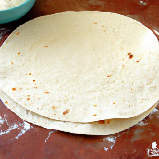 homemade flour tortilla