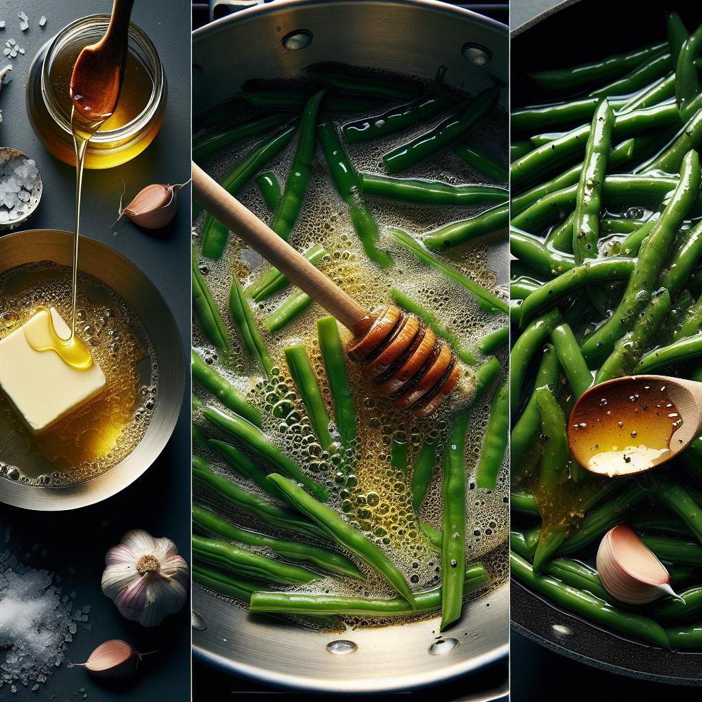 honey glazed green beans