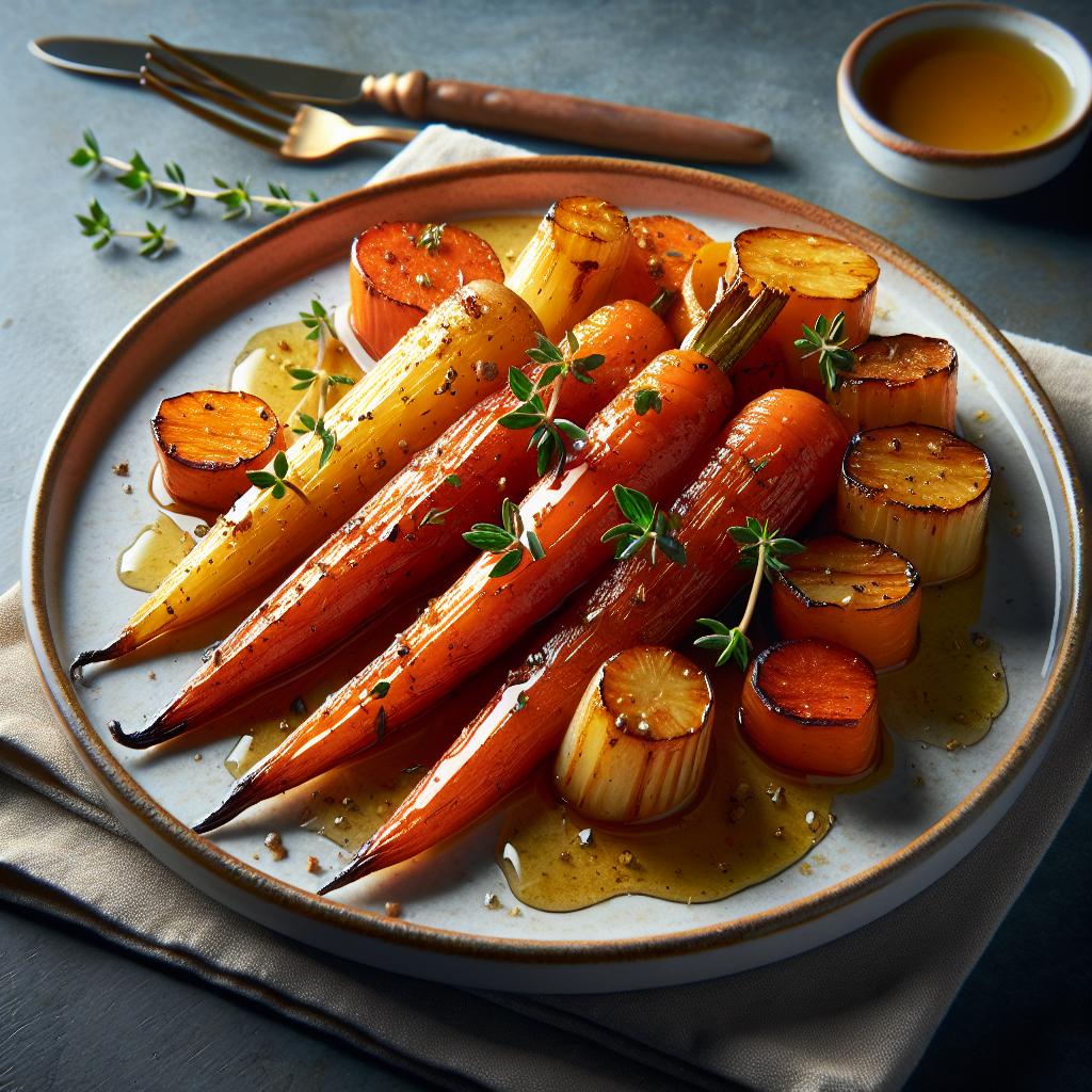 Honey Roasted Carrots and Parsnips