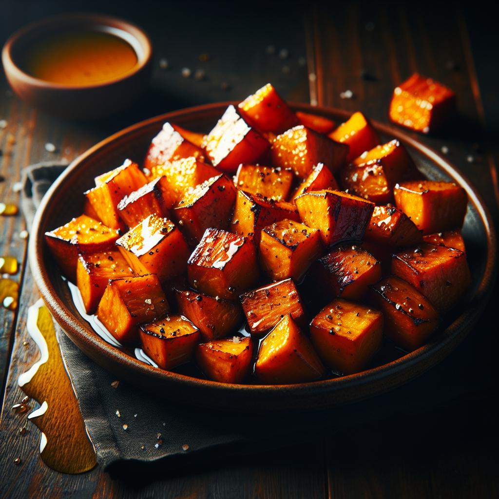 honey roasted sweet potatoes