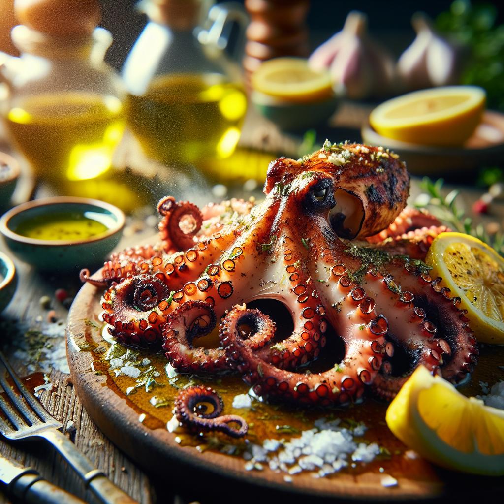 htapodi (grilled octopus)