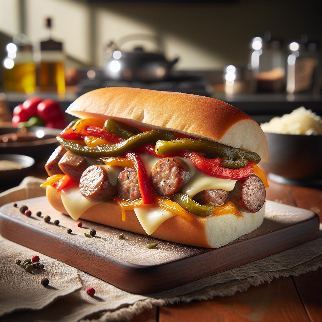 Italian Sausage and Peppers Sandwich