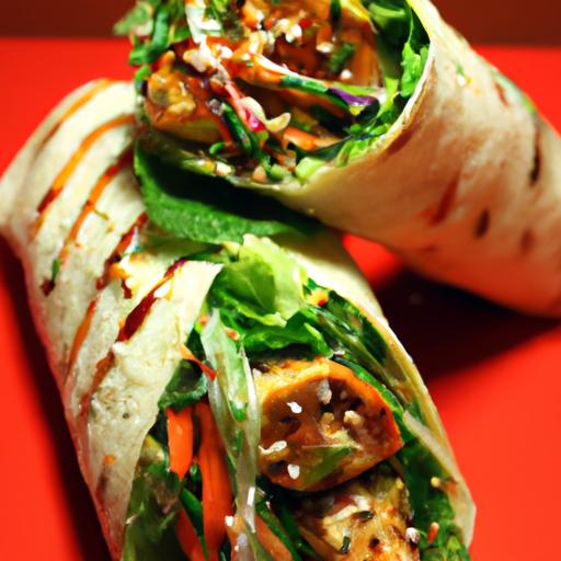 japanese yakitori chicken wraps