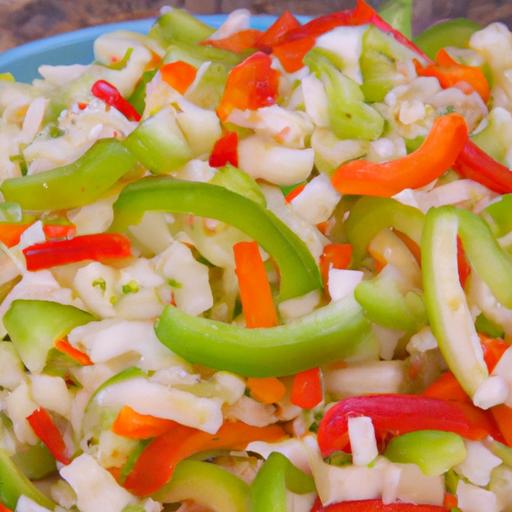 Jicama and Bell Pepper Slaw