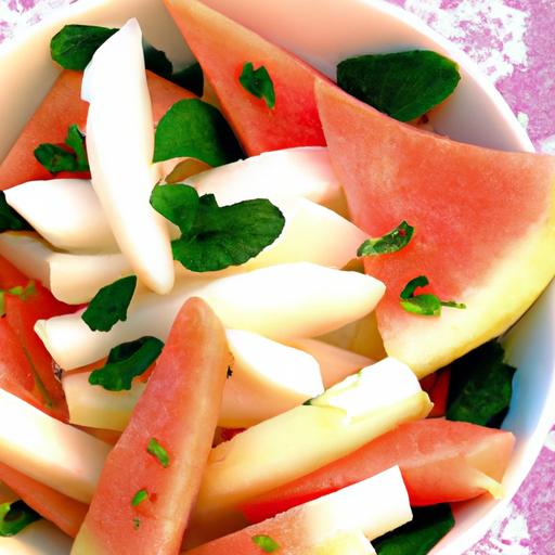 Jicama and Watermelon Salad