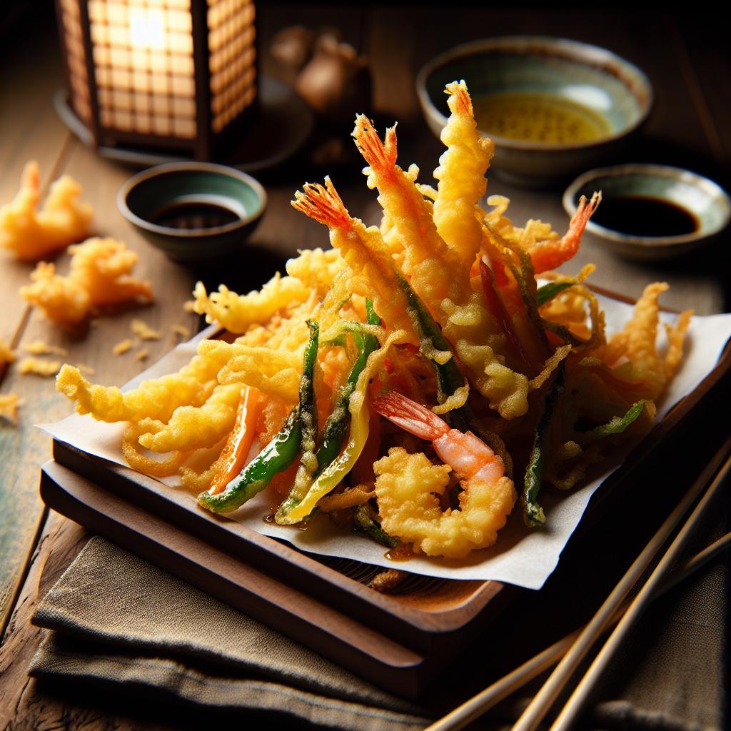 kakiage (mixed vegetable tempura)