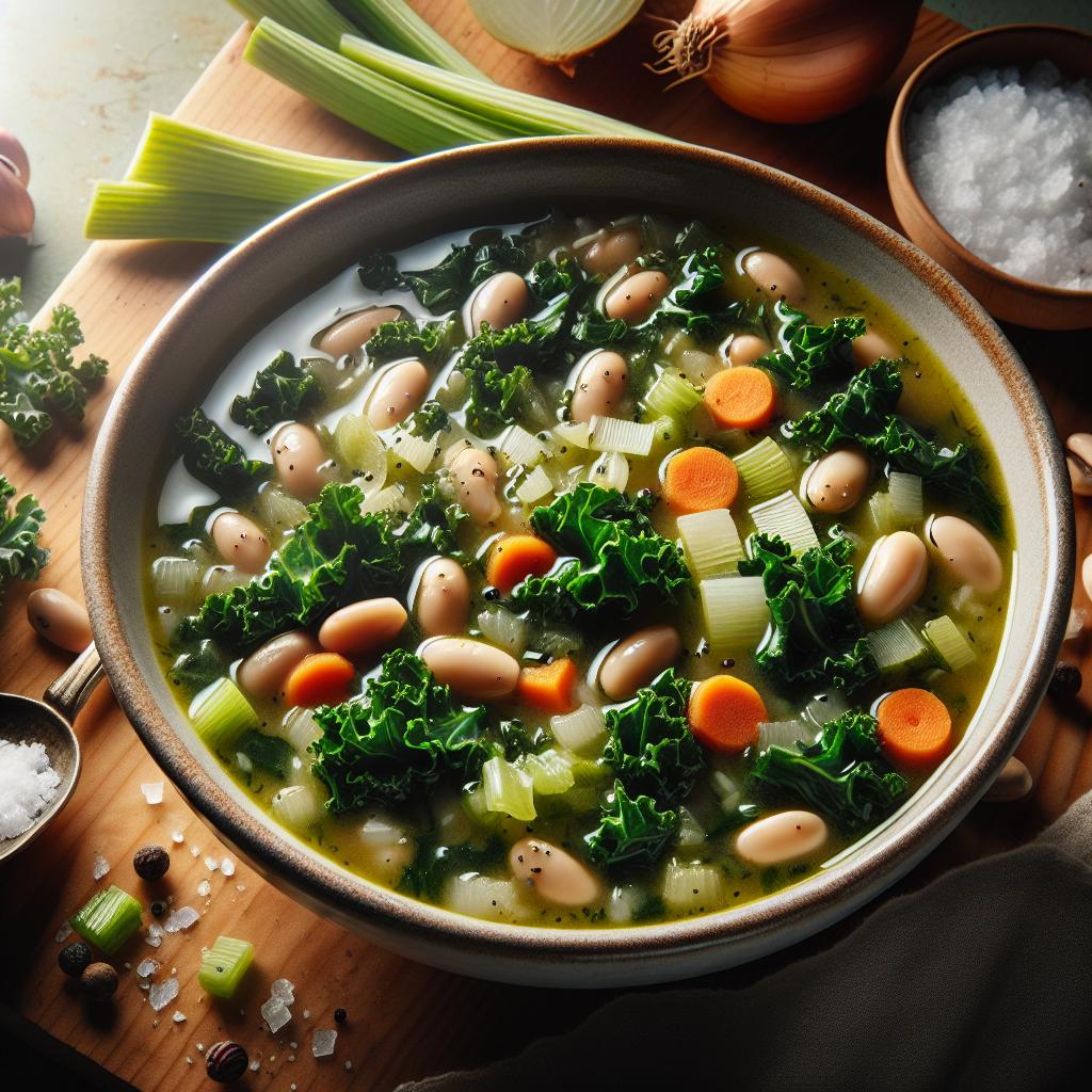 kale and white bean soup