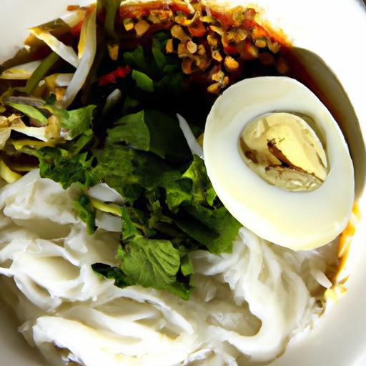 kanom jeen (rice vermicelli)