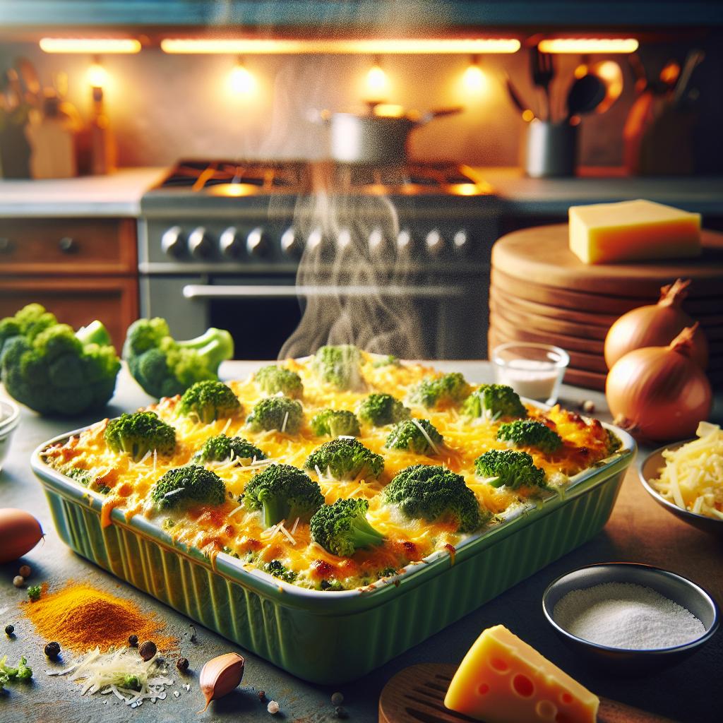 keto cheesy broccoli casserole