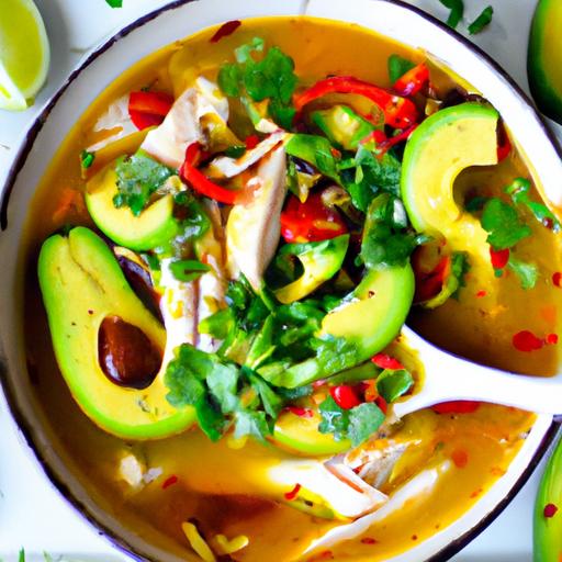 keto chicken fajita soup