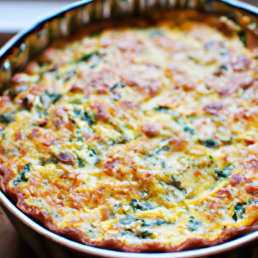 keto sausage and spinach quiche