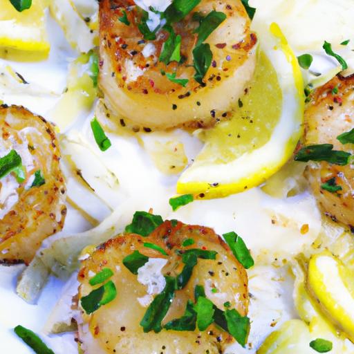 keto seared scallops with garlic butter