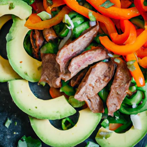 keto steak fajitas