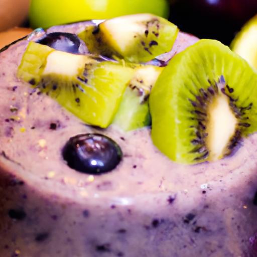 Kiwi and Blueberry Smoothie