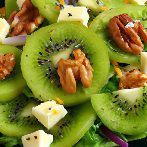 Kiwi and Feta Cheese Salad