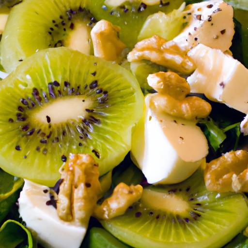 Kiwi and Goat Cheese Salad