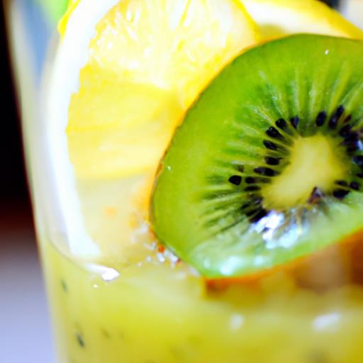 kiwi and lemon juice