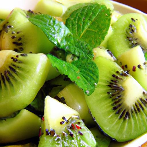 kiwi and mint salad