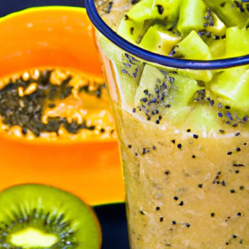 Kiwi and Papaya Smoothie