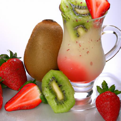 kiwi and strawberry juice