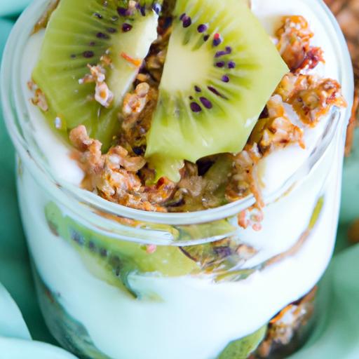 kiwi granola parfait