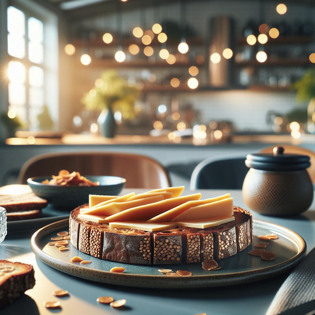 knekkebrød med brunost