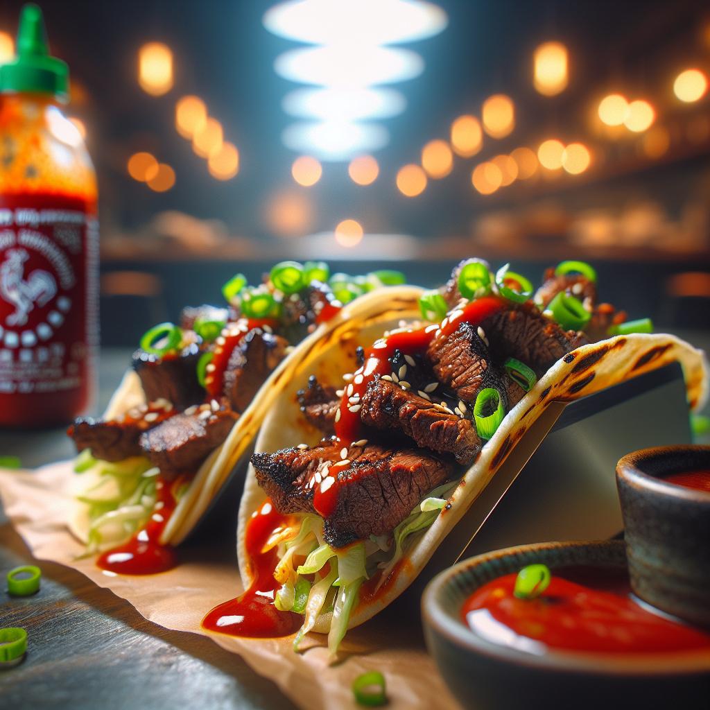 Korean BBQ Beef Tacos