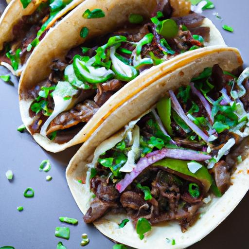 korean bbq steak tacos