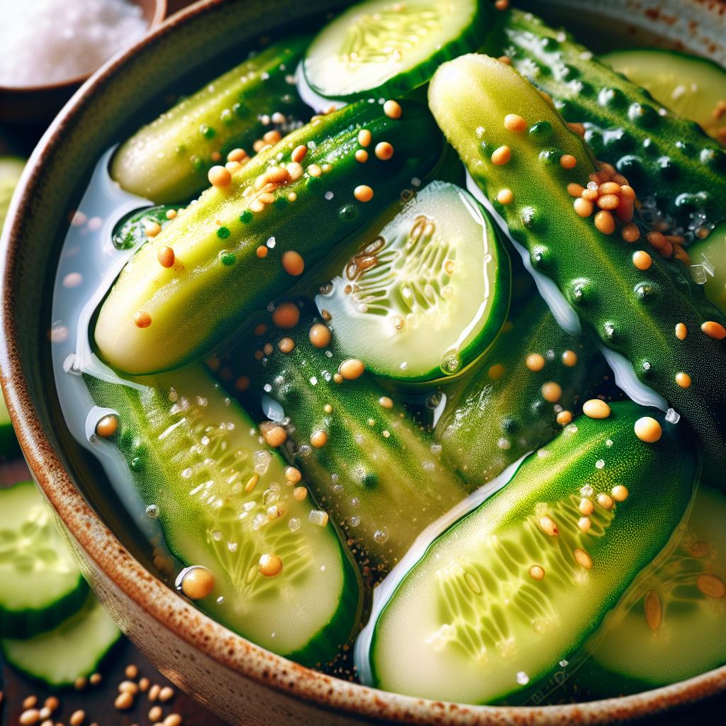 kyuri asazuke (lightly pickled cucumbers)