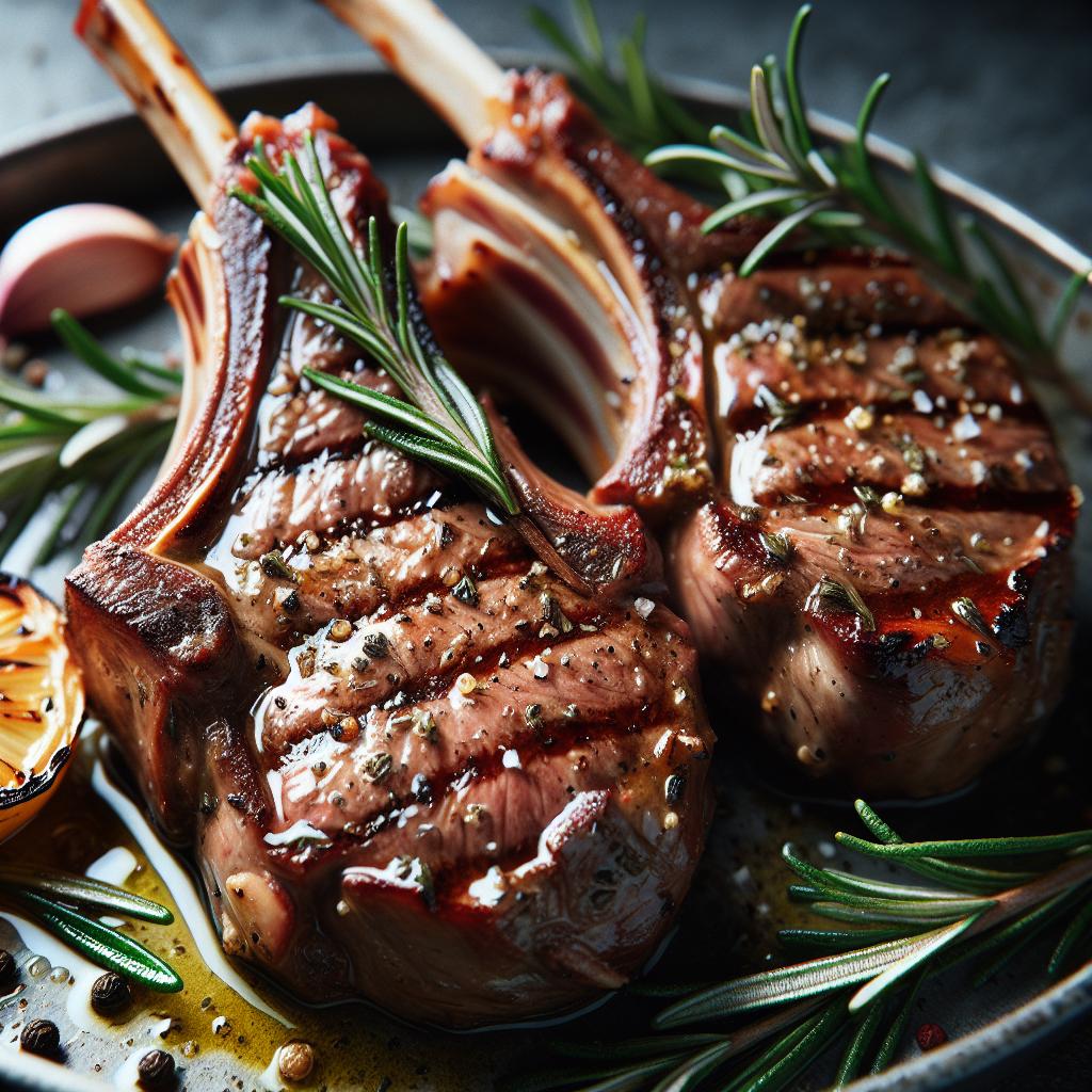 lamb chops with rosemary