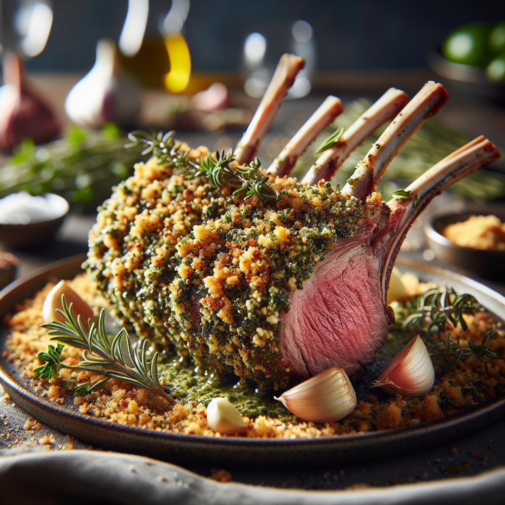 lamb rack with herb crust