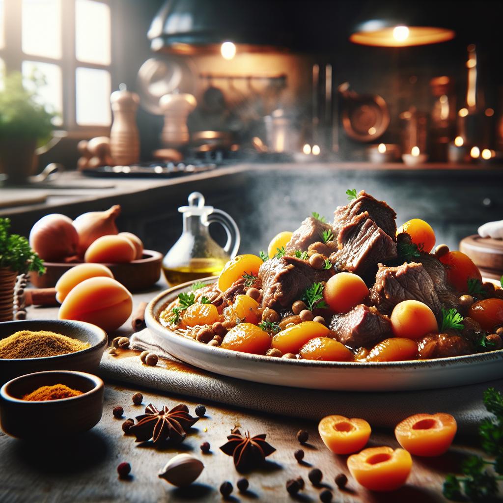 Lamb Tagine with Apricots