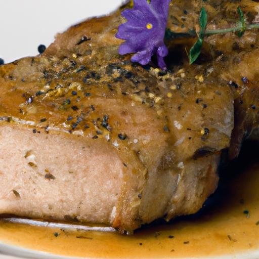 lavender and honey glazed pork tenderloin