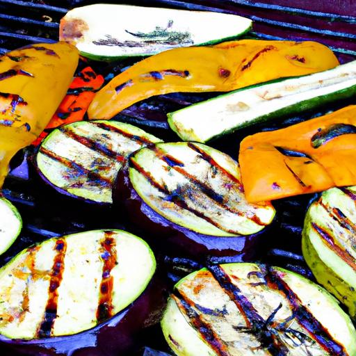 lavender and rosemary grilled vegetables